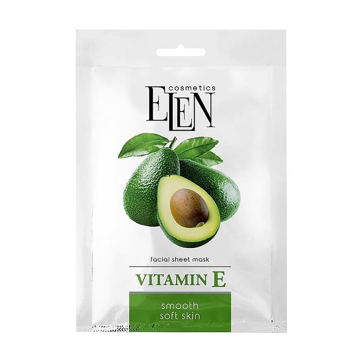 Тканинна маска для обличчя Elen Cosmetics Vitamin E, 25 мл